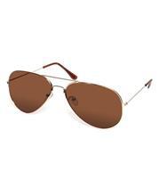 Brown Aviator Sunglasses
